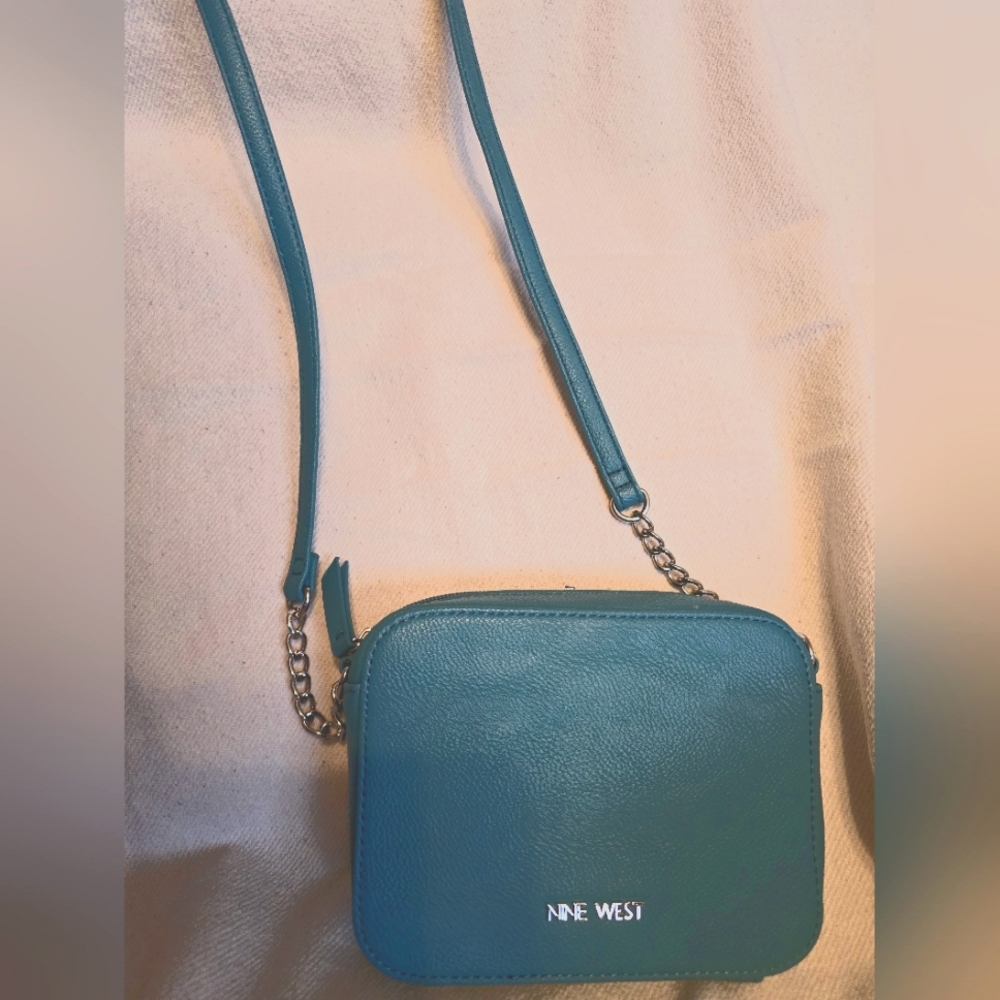Nine West, small turquoise crossbody purse